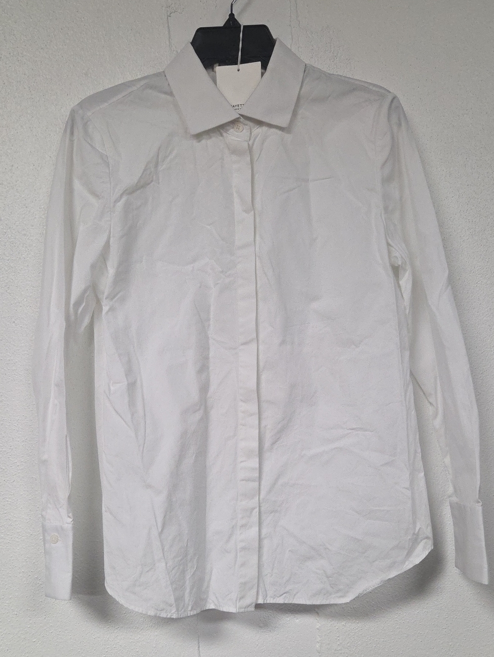 Lafayette 148 New York White Men's Tailored Dress Shirt